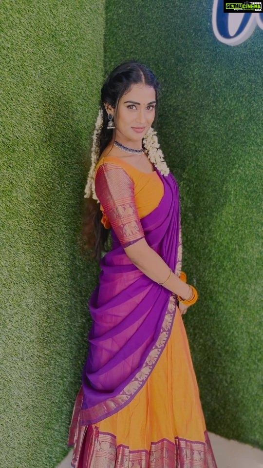 Poornima Ravi Instagram - Half sarees have become my comfort outfit now @ivalinmabia ❤️