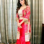 Prabh Grewal Instagram - 💖💖 👗 @studioa_byanu 💄 @parulsainimakeovers 💆‍♀️ @ajayhairandmakeupartist Event by @aslovich_india #prabhgrewal #prabhgrewalofficial
