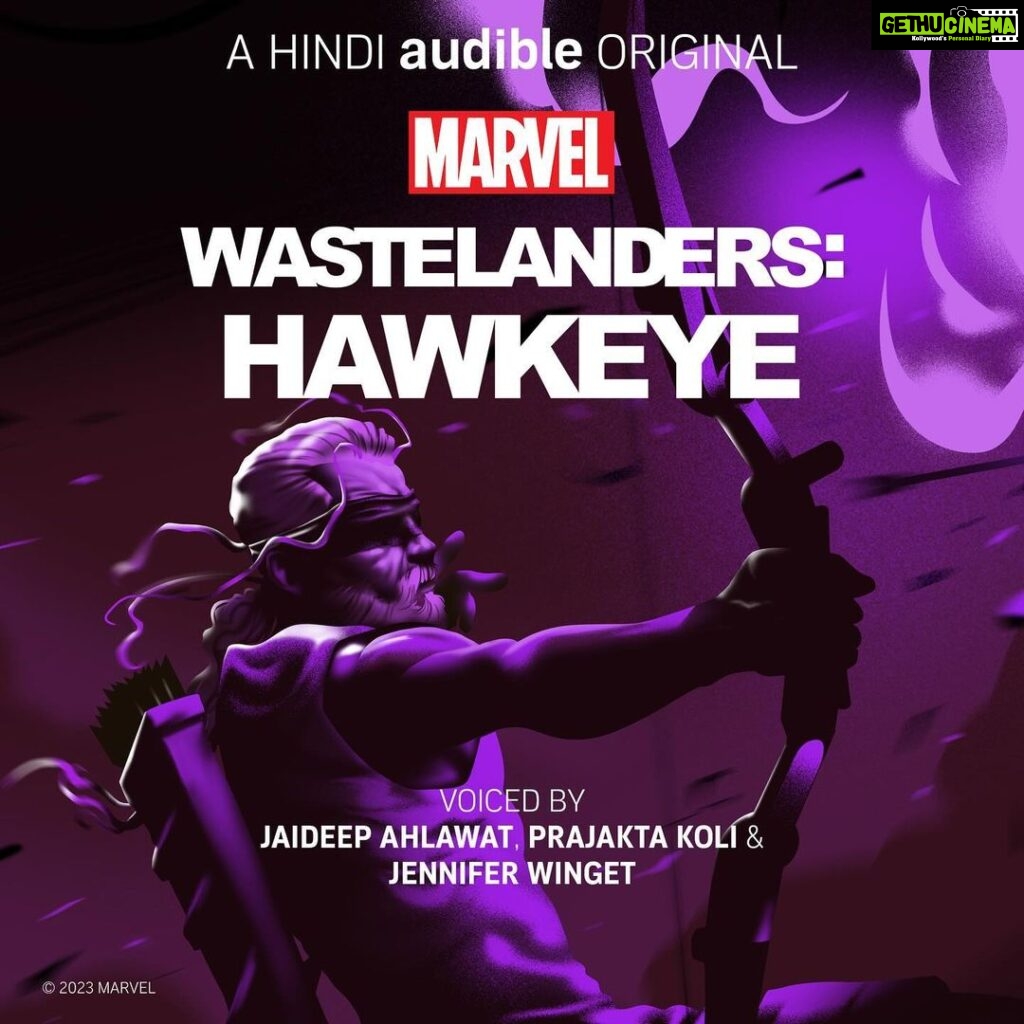 Prajakta Koli Instagram - The arrow strikes NOW! 🏹💥 Listen to ‘Marvel’s Wastelanders: Hawkeye, a Hindi Audible Original’, for FREE with me as Ash, @jaideepahlawat as Hawkeye, @jenniferwinget1 as Kate Bishop, only on @audible_in. Link in their bio. @marvel @marvel_india @suchipillai @joy.to.all @_rexxa @vishaljethwa06 @saideodharofficial @the_actor_aseem @mantramugdh @mnmtalkiespodcast #MarvelWastelanders #Audible #Hawkeye
