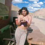 Pranati Rai Prakash Instagram - Just a girl who loves having coffee, making friends on the go, exploring the new and dressing up colourful and florals, oh yeahhh! 👻💕 #solotrip #ladakh #traveldiaries Leh Ladakh - The Land of High Passes