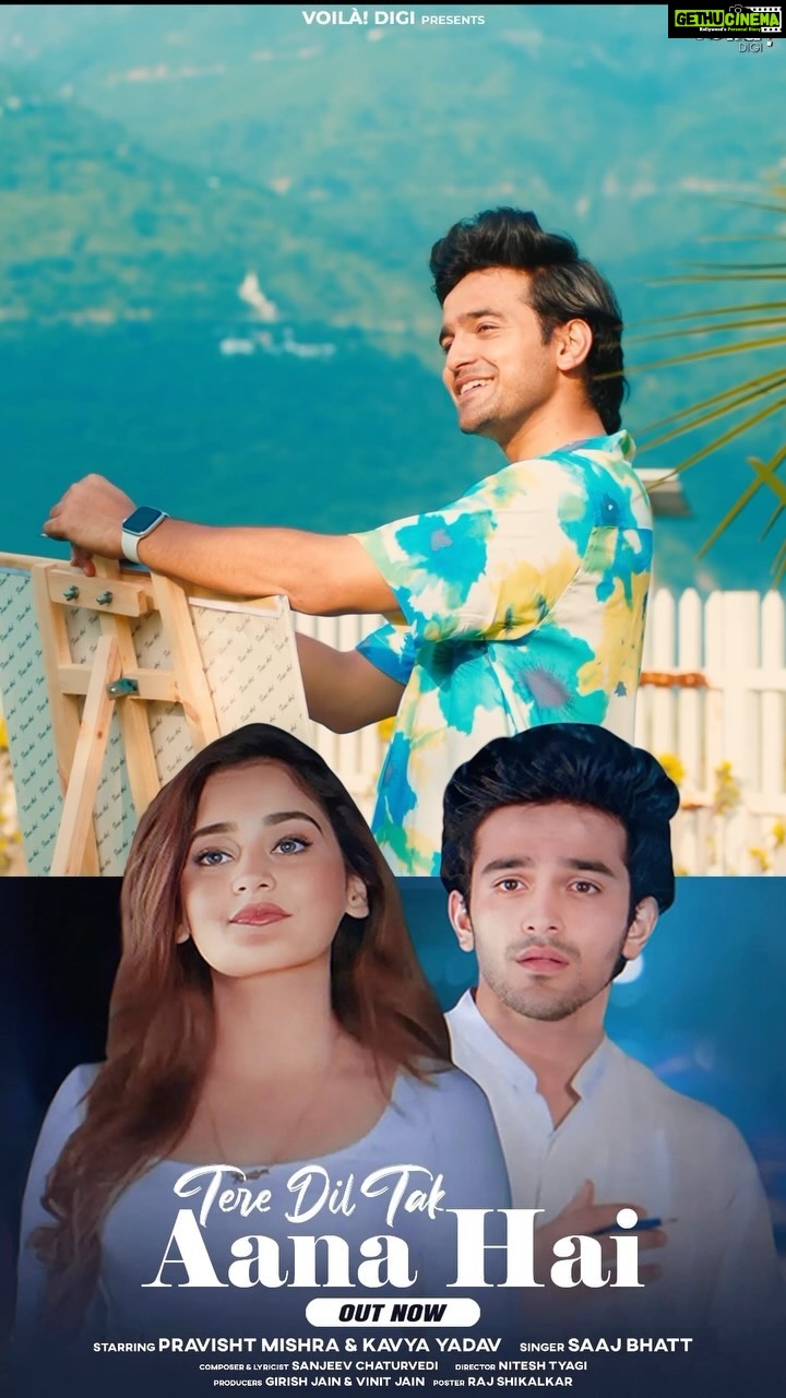 Pravisht Mishra Instagram - ‘Tere Dil Tak Aana Hai’ out now on @voila_digi ♥️ Hope you guys liked my song, shower it with all your love ✨ Starring: @pravisht_m & @bindass_kavya Singer: @saaj__bhatt Composer & Lyricist: @sanjeevchaturvedi_music Director: @director_niteshtyagi Special Thanks: @karishma2591 Producers: @girishjain_venus & @vinit_jain Label: @voila_digi