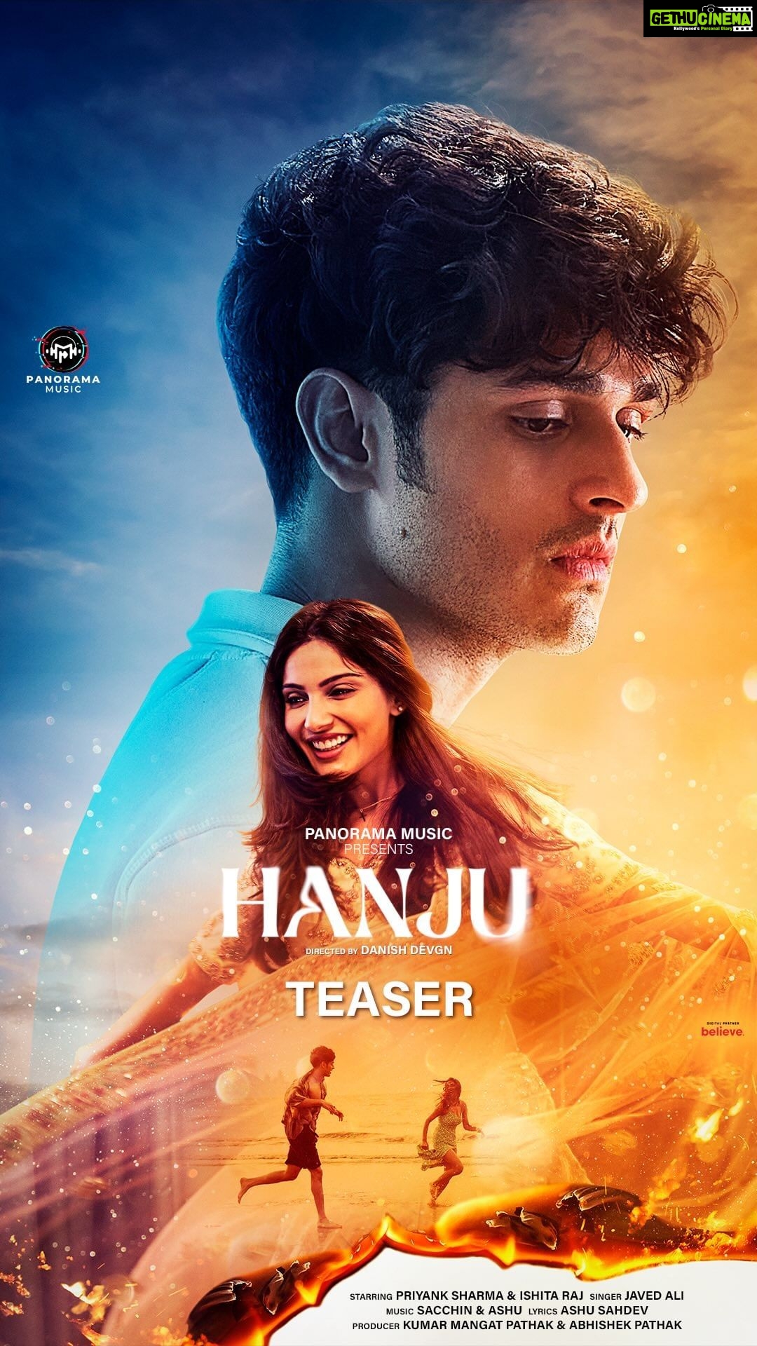 Priyank Sharma Instagram - Prepare yourself for an emotional rollercoaster ❤️ #Hanju TEASER OUT NOW on #PanoramaMusic YouTube Channel @javedali4u @priyanksharmaaa @iamishitaraj @daanishgandhi @sacchinkapoor @ashu.sahdev @Sacchinashumusic @vikasjoshi.dop @kumarmangatpathak @abhishekpathakk