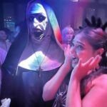 Priyanka Nalkari Instagram - #allaboutlastnight #halloween #halloweenparty #kl #happyweekend #lens #grey #makeup #nun #selfies #couplegoals #actress #partyallnight #poser #scary