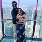 Priyanka Nalkari Instagram – #kltower #skydeck #posers #couplegoals #malaysia #outing #love #life #actresslife #smilesformiles #hapoyweekendeveryone🌸🌷☺️💕 Skydeck KL Tower