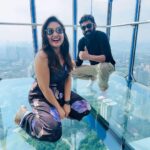 Priyanka Nalkari Instagram – #kltower #skydeck #posers #couplegoals #malaysia #outing #love #life #actresslife #smilesformiles #hapoyweekendeveryone🌸🌷☺️💕 Skydeck KL Tower