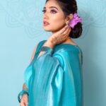 Priyanka Thimmesh Instagram - 💙✨ 📸by @chidu.ln_portraits MUA 💄 & hair by @makeupbypallavishetty @iampriyankaathimmesh #priyankathimmeshofficial #priyankathimmesh #bluesareelove