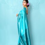 Priyanka Thimmesh Instagram - 💙✨ 📸by @chidu.ln_portraits MUA 💄 & hair by @makeupbypallavishetty @iampriyankaathimmesh #priyankathimmeshofficial #priyankathimmesh #bluesareelove