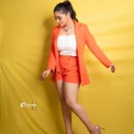 Priyanka Thimmesh Instagram - Rise above the storm and you will find the sunshine..🧡🌸 #priyankathimmeshofficial @rainbow_photography_official @makeupstoriesbysumachikkegowda