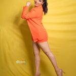 Priyanka Thimmesh Instagram - Rise above the storm and you will find the sunshine..🧡🌸 #priyankathimmeshofficial @rainbow_photography_official @makeupstoriesbysumachikkegowda