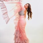 Priyanka Thimmesh Instagram - 💖✨ Photography @bhagathmakka Desginer by @lakshana_label Makeup & hair @iglambeautystudiochennai @iampriyankaathimmesh #priyankathimmeshofficial #priyankathimmesh #pinklove