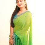 Priyanka Thimmesh Instagram - 💚✨ Photography @bhagathmakka Desginer by @lakshana_label Makeup & hair @iglambeautystudiochennai @iampriyankaathimmesh #priyankathimmeshofficial #priyankathimmesh #greenlove