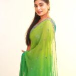 Priyanka Thimmesh Instagram - 💚✨ Photography @bhagathmakka Desginer by @lakshana_label Makeup & hair @iglambeautystudiochennai @iampriyankaathimmesh #priyankathimmeshofficial #priyankathimmesh #greenlove