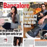 Priyanka Upendra Instagram - Good morning ! Bangalore times today.. Happy Mahalaya 🙏🏻 @madhudaitota