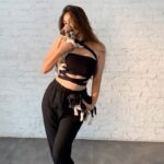 Puja Gupta Instagram - The gorgeous Puja Gupta Talukdar in our tie up tube top and high waisted jogger set, holding two adorable puppies is just what we needed to see todaaay 🥺🖤 We have something really exciting coming up so stay tuned ✨ Both the puppies are up for adoption. Check out @paws.2.whiskers to know more 🐶 Shop the look on www.basichumanity101.com #puppylove #puppygram #puppiesofinstagram #puppyplay #pujaguptatalukdar #dogmom #dogmomsofinstagram #adoptdontshop #shootdiaries #shootaesthetics #modellife #fitnessmodel #tubetop #joggerstyle #monochromeoutfit #adorableanimals #cutenessoverload #mondaymotivation #mondayblues