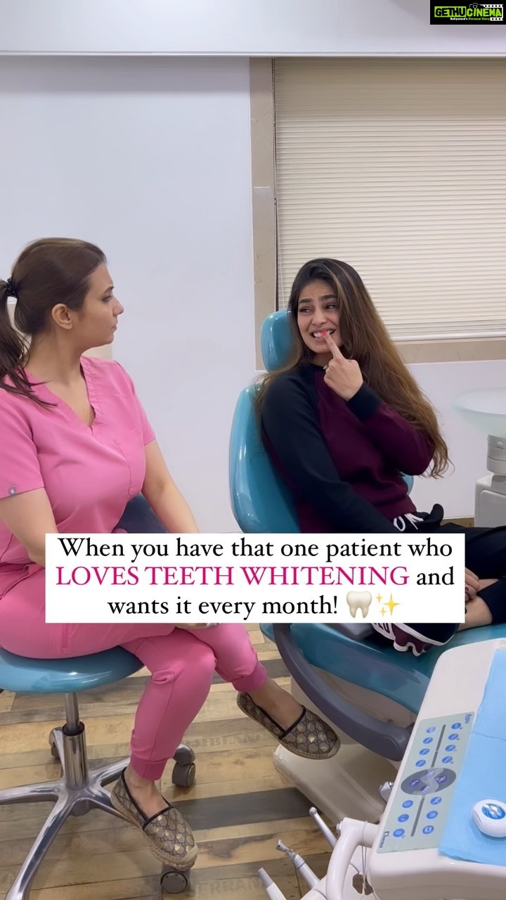 Puja Gupta Instagram - Is there such a thing as too much teeth whitening? 🦷 The answer is YES! While it’s a safe procedure, it’s best done once a year to keep the colour of your teeth bright as well as keep the health of the teeth intact. If you have any questions, please leave them in the comments section below ⬇️ . . #drnam #drnamsays #teethwhitening #cosmeticdentistry #cosmeticdentist #dentistsofinstagram #dentistsofig The Smylist