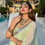 Puja Gupta Instagram - Looking gorgeous as always @iampujagupta x @golecha_jewels . . A timeless symbol of elegance and luxury, this uncut diamond Necklace studded with uncut diamonds and Shiny emeralds is a complete medley of class and royalty. . Uncut diamonds with emerald studs and maangtikka to have a complete bridal look for your auspicious day … . #golecha’sjewels #russian #necklace #earrings #victorian #vibrant #diamonds #emeralds #luxury #diamond #necklace #earrings #maangtikka #bridal #jewels #golechasjewels #golechas #luxury California, USA