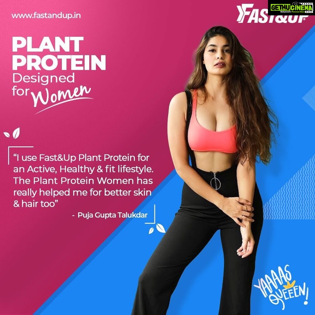 Puja Gupta Instagram - Who run the world? Girls! 👑 Super excited to share my brand association with one of the best nutrition brands in the country @fastandup_india as a brand ambassador, I am looking forward to doing my bit to make India adopt a healthy & active lifestyle with only the highest-quality nutrition! Happy Women’s day! Xoxo PGT Mumbai, Maharashtra