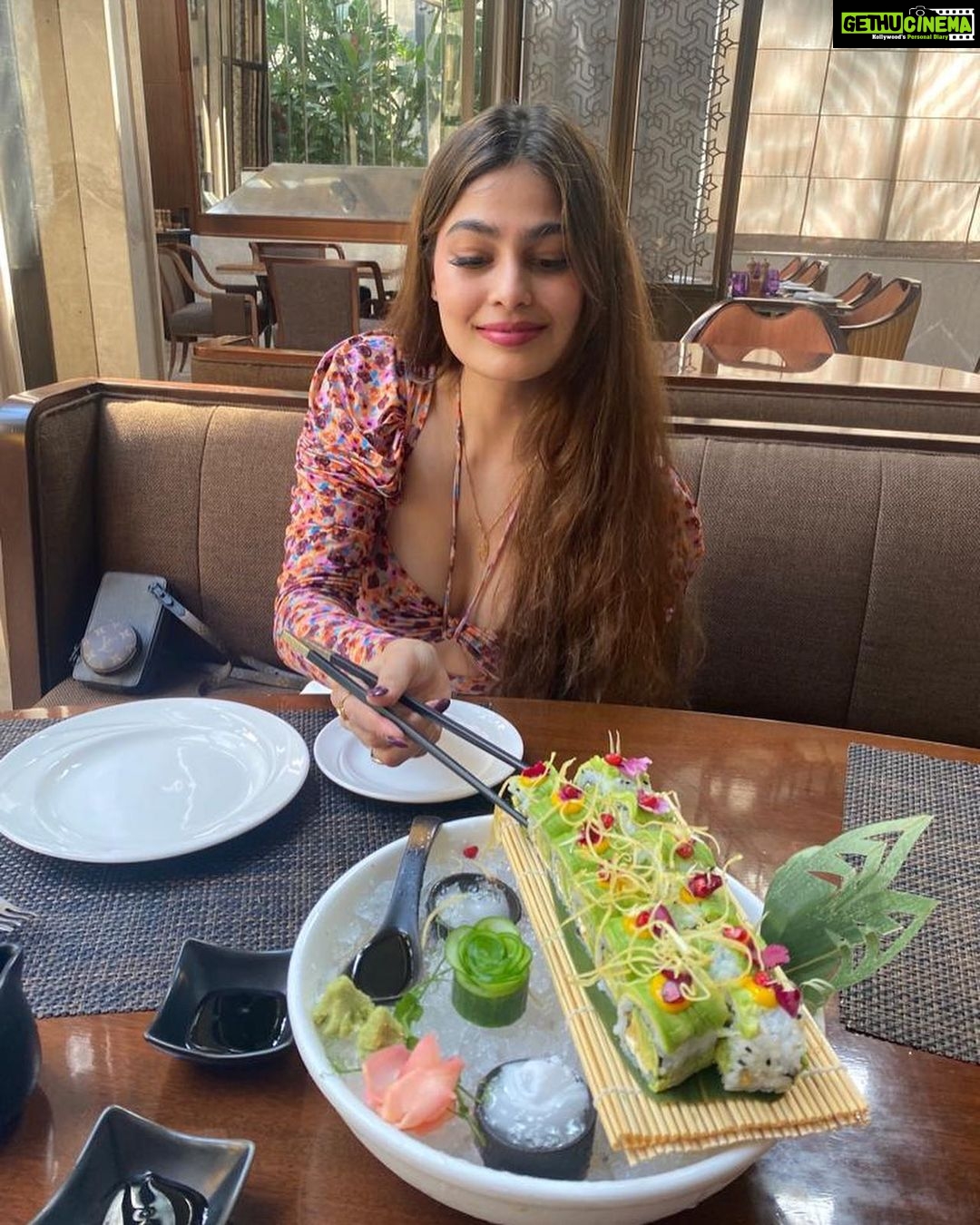Puja Gupta Instagram - Loved my indulgent stay at Conrad Pune.. from trying my hand at making sushi and Thai martinis, to savouring a strawberry themed high tea, a delicious asian lunch and Italian dinner at their all new rooftop restaurant Al Di La… and for once …sleeping in late …. it’s been a fun, decadent getaway! Definitely recommending this beautiful property for visits to Pune! @conradpune @criessepr