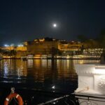 Puja Gupta Instagram - The Moon is magic for the soul and light for the senses. Purnima - full moon 🌕 Taj Lake Palace, Udaipur, India