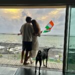 Puja Gupta Instagram - Happy Independence Day India Mera desh Meri mitti Mera ghar 🇮🇳 🏠 💜 Bandra Band Stand