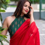 Pujita Ponnada Instagram - 🌶️ 🌶️ 📸 @portsbyady #pujitaponnada #sareelove