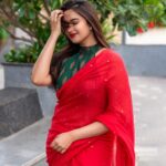 Pujita Ponnada Instagram - 🌶️ 🌶️ 📸 @portsbyady #pujitaponnada #sareelove