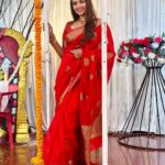 Pujita Ponnada Instagram - 3am wedding shenanigans ❤️✨ Saree @kosataga.in #pujitaponnada #happysunday