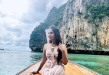 Pujita Ponnada Instagram - Nature brings me peace and calmness 🌊🫶🏻 @loveandaman #pujitaponnada #phiphiisland #thailand #travel Pileh Lagoon - Phi Phi Islands