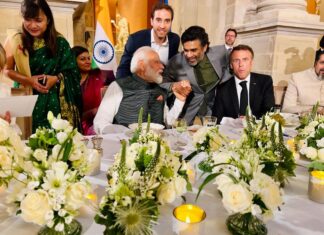 R. Madhavan Instagram - The passion and dedication to do good for the Indo French relationship, as well as for the people of both countries was palpable and intense during the Bastille day celebration in Paris on the 14th of July 2023. I was in complete awe at the dinner hosted by the President Emmanuel Macron in honor of our Honorable, Prime Minister Shri Narendra Modi at the Louvre, of both these world leaders, as they passionately described their vision for the future of these two great friendly nations. The positivity and mutual respect in the air was like a loving embrace. I sincerely pray that their vison and dreams bear fruit for all of us at the desired and appropriate time. President Macron eagerly took a selfie for us while our Honorable Prime Minister very graciously and sweetly stood up to be part of it.. a moment that will be forever etched in my mind for both the uniqueness and impact of that picture. Thank you President Macron and Modi Ji for the incredible lesson on grace and humility. May France and India forever prosper together .🇮🇳🇫🇷 Also 14th July 2023 also marked yet another fantastic and successful launch of Chandrayaan 3 with the unfailing Vikas engine built with the help of SEP France by Shri Nambi Narayanan. Praying also for the succes of their important and incredible mission. @narendramodi @emmanuelmacron #bastilleday2023 #rocketrythenambieffect