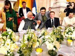 R. Madhavan Instagram - The passion and dedication to do good for the Indo French relationship, as well as for the people of both countries was palpable and intense during the Bastille day celebration in Paris on the 14th of July 2023. I was in complete awe at the dinner hosted by the President Emmanuel Macron in honor of our Honorable, Prime Minister Shri Narendra Modi at the Louvre, of both these world leaders, as they passionately described their vision for the future of these two great friendly nations. The positivity and mutual respect in the air was like a loving embrace. I sincerely pray that their vison and dreams bear fruit for all of us at the desired and appropriate time. President Macron eagerly took a selfie for us while our Honorable Prime Minister very graciously and sweetly stood up to be part of it.. a moment that will be forever etched in my mind for both the uniqueness and impact of that picture. Thank you President Macron and Modi Ji for the incredible lesson on grace and humility. May France and India forever prosper together .🇮🇳🇫🇷 Also 14th July 2023 also marked yet another fantastic and successful launch of Chandrayaan 3 with the unfailing Vikas engine built with the help of SEP France by Shri Nambi Narayanan. Praying also for the succes of their important and incredible mission.  @narendramodi @emmanuelmacron #bastilleday2023 #rocketrythenambieffect