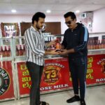 R. Sarathkumar Instagram - A visit to the famous exclusive Rose Milk branch at Rajahmundry, 70 years is no easy task to maintain the quality and pressure of customers wanting to drink three varieties of Rose Milk, with Rishik the third generation owner of the franchise and exchanged pleasantries. . . . #rajahmundry #visit #rosemilkshop #food #stayfit #stayhealthy #diet #foodlover #delicioisrosemilk #healthyfood #tasty #picoftheday