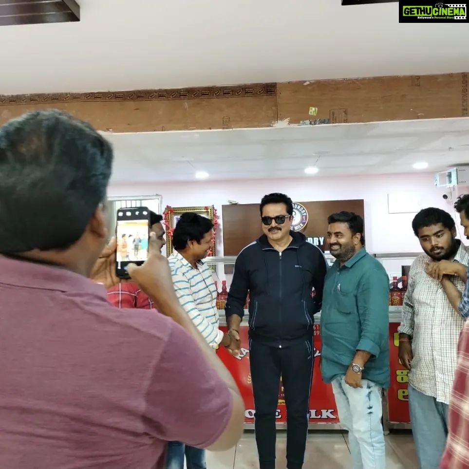 R. Sarathkumar Instagram - A visit to the famous exclusive Rose Milk branch at Rajahmundry, 70 years is no easy task to maintain the quality and pressure of customers wanting to drink three varieties of Rose Milk, with Rishik the third generation owner of the franchise and exchanged pleasantries. . . . #rajahmundry #visit #rosemilkshop #food #stayfit #stayhealthy #diet #foodlover #delicioisrosemilk #healthyfood #tasty #picoftheday