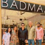 R. Sarathkumar Instagram - Lunch out at Badmaash Restaurant an Indian cuisine at Bangalore UB City Mall with the creators of the restaurant without breaking my diet inspite the exemplary taste and spread, thank you Sarath, Aradhana, Asha and Punith @badmaashbangalore
