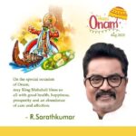 R. Sarathkumar Instagram - #HappyOnam #Onam2023 #onamsubakanshalu