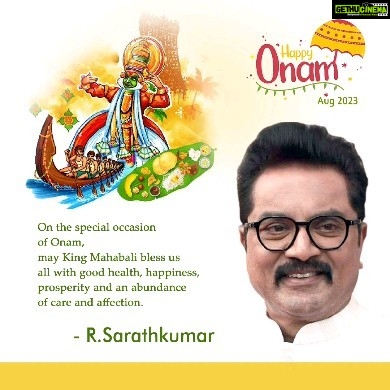 R. Sarathkumar Instagram - #HappyOnam #Onam2023 #onamsubakanshalu