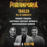 R. Sarathkumar Instagram - Get set to plunge into the exhilarating world of #ParamporulMovie💥 Thrilled and honored to have the stellar trio @gauthamvasudevmenon, @venkat_prabhu, and @rashwin99 to unveil our trailer❤‍🔥 A @itsyuvan Musical! @r_sarath_kumar @amitash12 @kashmiraofficial @aravind275 @pandikumars @Nagooranramchandran @u1recordsoffl @kavicreationproductions @sakthifilmfactory @onlynikil @gobeatroute