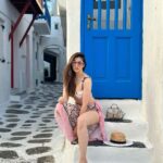 Raai Laxmi Instagram - Never doubt ur light 💫⭐️ #postcard #Greece 💙 Mykonos, Greece