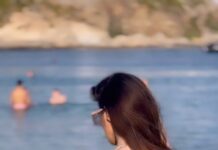 Raai Laxmi Instagram - And then God said, let there be Greece 💙🌊 #greece #love #paradise #LRtravels #mykonos #santorini #peace #blissful 💙