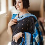 Rachana Narayanankutty Instagram - 💙🖤 PC @nithinnarayanan_ grading @athuloffi #rachananarayanankutty #traditional