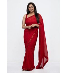 Rachita Ram Instagram - ♥️
Wearing @samyakksarees 
Styling @varshini_janakiram 
H&M @paramesh_hairstylist & @mohanrao931