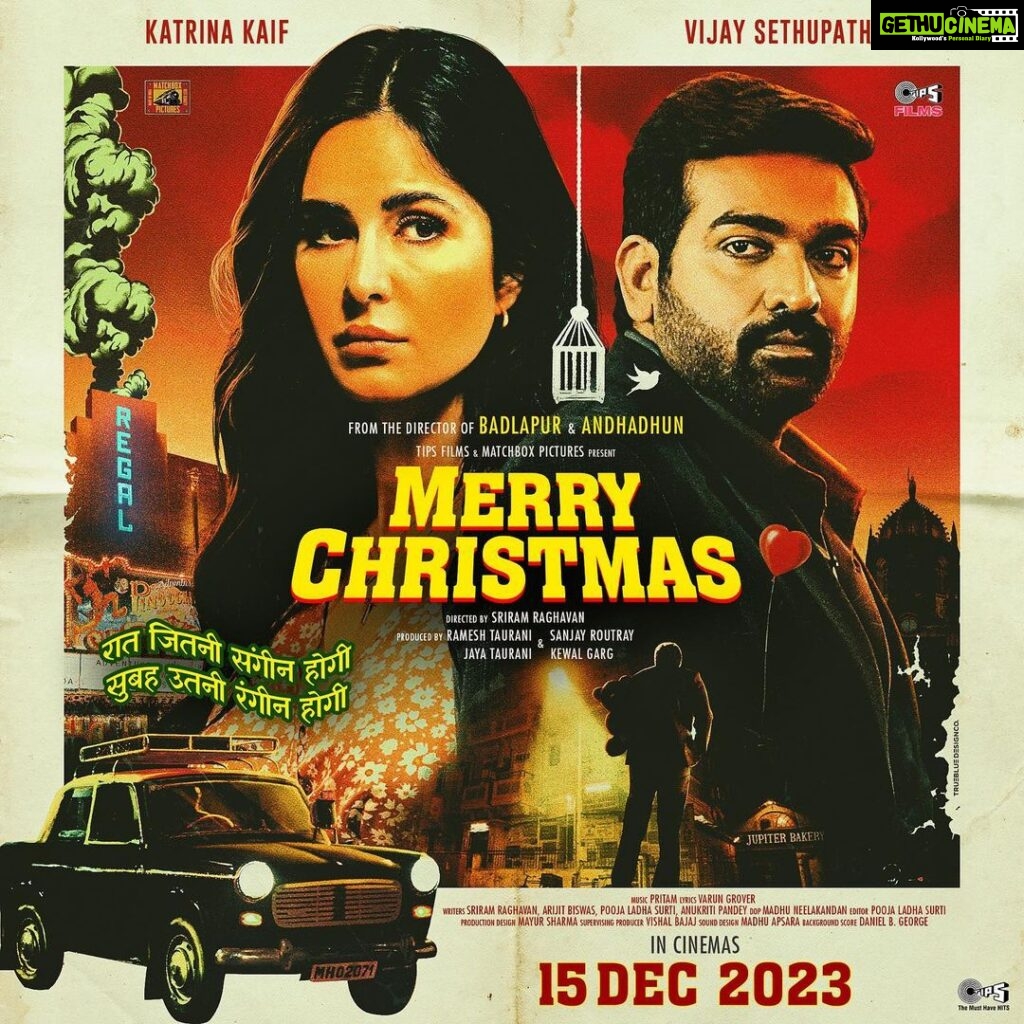 Radhika Apte Instagram - We decided to cut short the wait for the Christmas cheer! #MerryChristmas starring Katrina Kaif and Vijay Sethupathi, Releasing in theatres near you ON 15th DECEMBER 2023. #SriramRaghavan @tipsfilmsofficial @matchboxpix @rameshtaurani @sanjayroutraymatchbox @jaya.taurani #KewalGarg @katrinakaif @actorvijaysethupathi @sanjaykapoor2500 @pathakvinay #TinnuAnand @radhikaofficial @pratimakannan @ashwinikalsekar #PariSharma @ipritamofficial @vidushak #PoojaLadhaSurti #ArijitBiswas #AnukritiPandey #MadhuNeelakandan @mayursharma22011 #MadhuApsara @vishal_bajaj_1603 @daniel.b.george Music on @tips #MerryChristmas