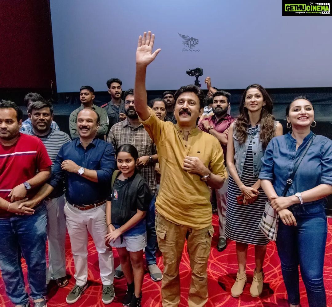 Radhika Narayan Instagram - Thank you for the overwhelming response! Please flock the theatres closest to you to experience the world of Shivaji Suratkal 2! @ramesh.aravind.official @akashsrivatsa @anupgowdaproducer @meghanagaonkar @kirikpartyraaghu