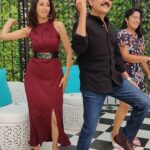Radhika Narayan Instagram – “Twinkle Twinkle” with the man himself! @ramesh.aravind.official 
@akashsrivatsa
@anupgowdaproducer 
#ShivajiSurathkal2 #april14th The Destino 4.0