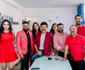 Radhika Narayan Instagram - And thus began the promotional journey of squad #ShivajiSurathkal2 .  @shivajisurathkal @ramesh.aravind.official @akashsrivatsa @anupgowdaproducer @meghanagaonkar @iamsangeethasringeri @vinayakjoshelay @kirikpartyraaghu