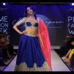 Radhika Narayan Instagram - What fun walking the ramp for @meghakapoorlabel at @primefashion.events #PrimeFashionWeek . BTW, the lehenga weighed almost as I did. 😉 @anand.fashion.choreographer @salam_coach