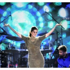 Radhika Narayan Instagram - Throwback to the amazing experience performing on stage for Yuva Dasara 2022!! Performing to this huge electrifying crowd in Mysore, a city I grew up in, will always be special!! ❤️
Much love,
RN

@bhuvanamentertainment 
@energiedancecrew_official 
@laxmikrishnaofficial