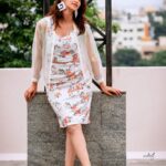 Radhika Narayan Instagram - This is how I keep my ears in shape.. 😉 Wardrobe: @laxmikrishnaofficial Photography: @vikasphotofactory