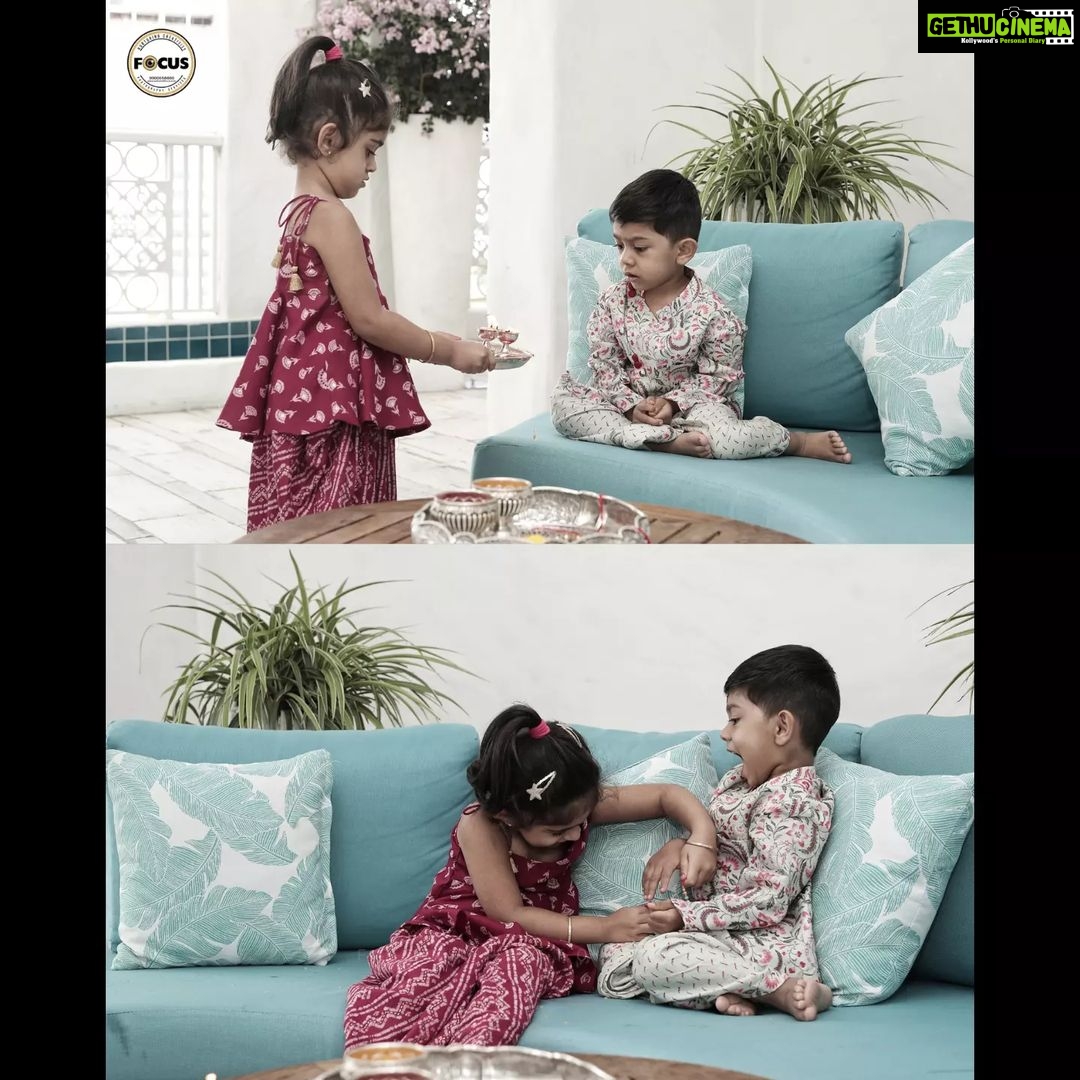 Radhika Pandit Instagram - An irreplaceable bond.. is that of Siblings. They laugh together, cry together, fight as well as play with each other. They have each other and that is enough ❤️ Happy Raksha Bandhan to all the lovely siblings out there!! PC: @focusphotographyservice