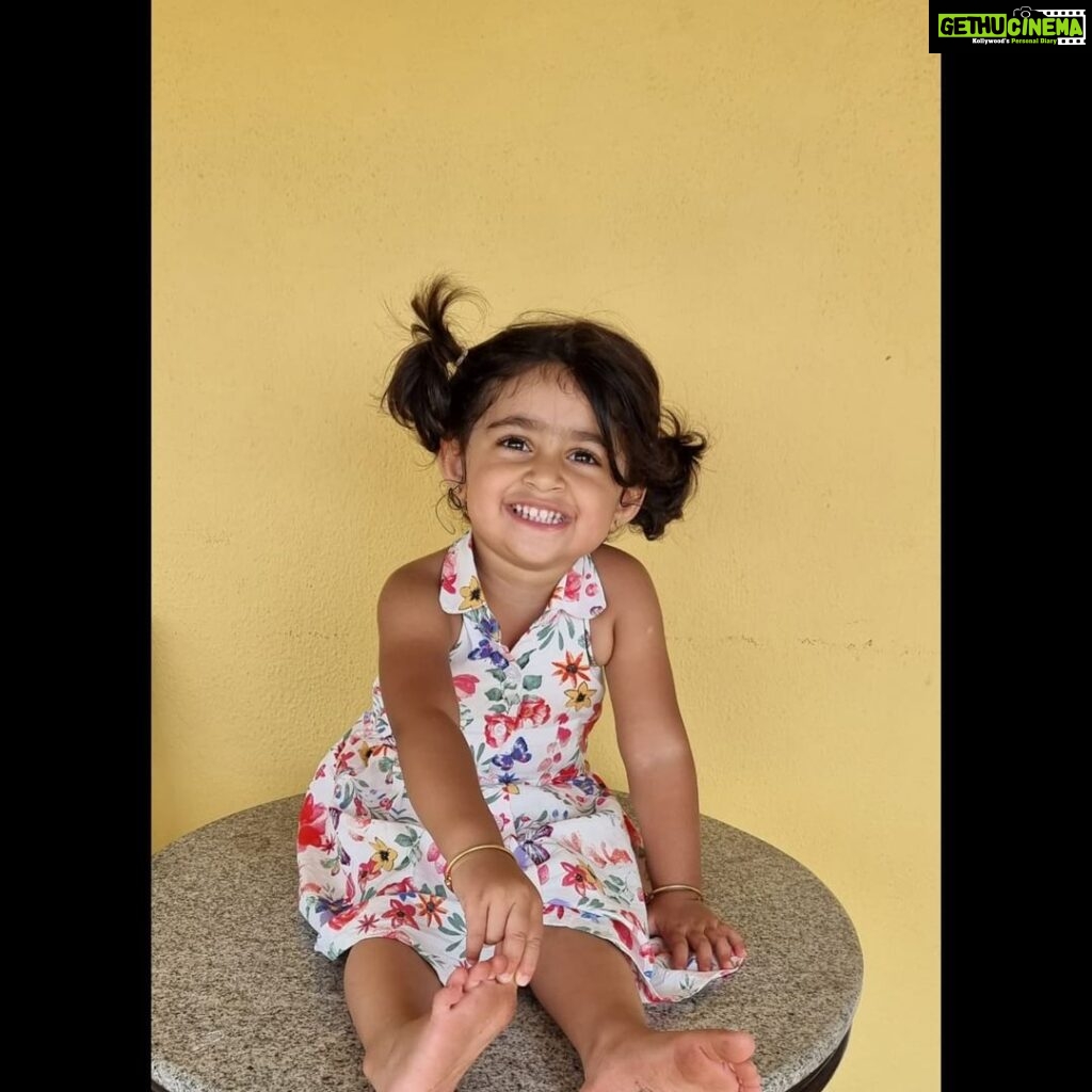 Radhika Pandit Instagram - You are the reason why we are all smiling. Will always love you my lil girl.. my lil best friend ❤️ Happy Daughter's day to all! #radhikapandit #nimmaRP