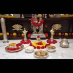 Radhika Pandit Instagram - This year's Janamashtami puje.. with last year's lil Krishna and Radhe. P.S: Also sharing flashback of my first lil Krishna! #nimmaRP #radhikapandit